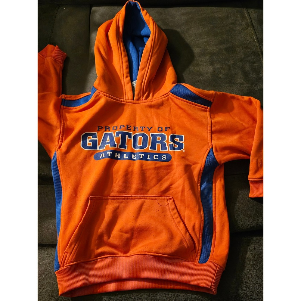 Pro Edge Florida Gators Youth Hoodie Orange Blue Pullover Sweatshirt Size S 6/7
